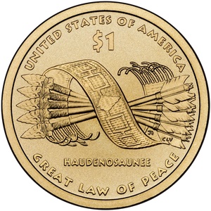 2010 1-dollar - P - Great Law of Peace reverse